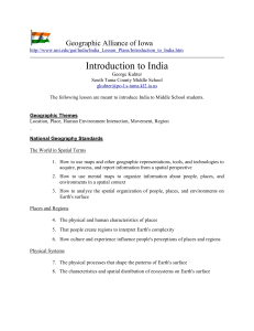 Introduction to India Lesson Plan for Middle School