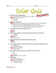 Solar Quiz Answers