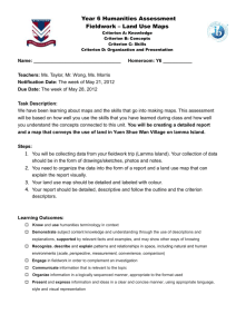 Humanities Y6 Assessment Notification Task Description