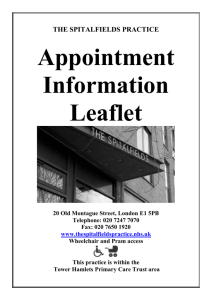 appointment information leaflet - nhs