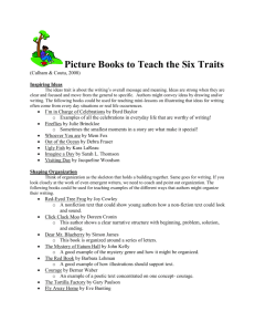 Picture Books to teach the Six Traits