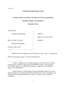 Filed 6/4/09 CERTIFIED FOR PUBLICATION IN THE COURT OF