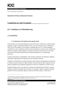 ICC Guidelines on Whistleblowing