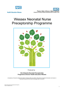 Neonatal Preceptorship Competency Framework ()