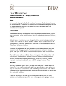 East Residence - Marketing Villas Ltd