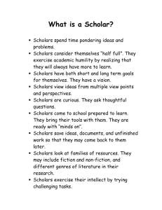 What is a Scholar - Santee School District