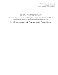 1. [Emissions Unit ID], [Company Equipment ID]