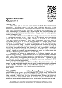 Ayrshire Newsletter - Scottish Wildlife Trust