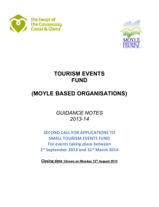 Tourism Events Fund Guidance Notes