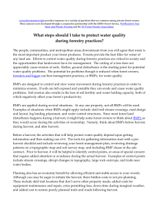 What steps should I take to protect water quality during forestry