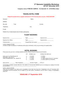 travel/hotel form