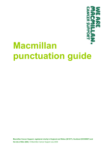 Macmillan punctuation guide