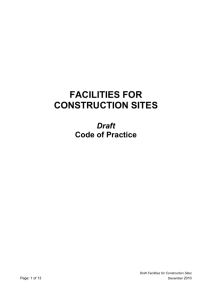 Facilities for Construction Sites