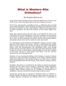 What is Western-Rite Orthodoxy