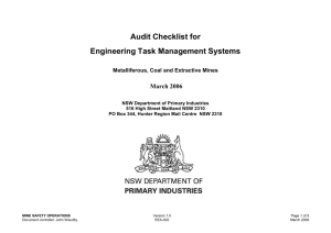 EEA002 Audit Checklist for Engineering Task Management Systems