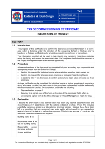 T49 Decommissioning Certificate