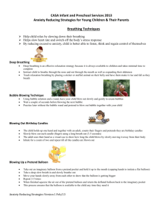 CASA Infant and Preschool Services 2013 Anxiety Reducing