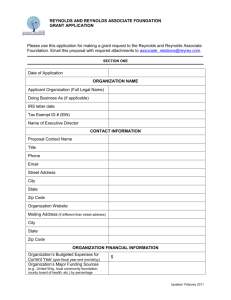 the Grant Application Form