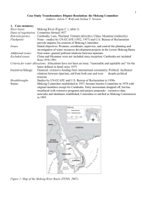 Mekong - Transboundary Freshwater Dispute Database