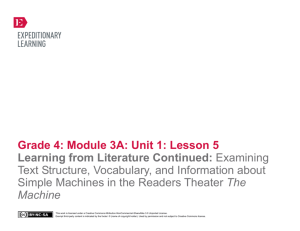Grade 4 Module 3A, Unit 1, Lesson 5