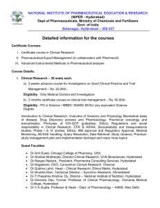 Detailed information for the courses Certificate Courses: Certificate