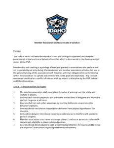 Code of Conduct - Idaho Youth Soccer Association