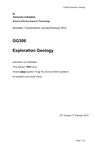 GG306 exam 2013