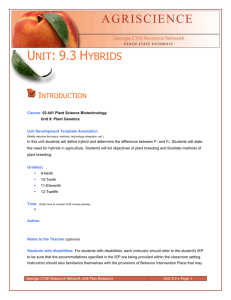Unit 9.3 Hybrids - Instructional Resources