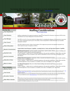 Town of Randolph, MA - Staffing Considerations