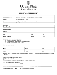 Exhibitor Agreement Form - UCSD Continuing Medical Education