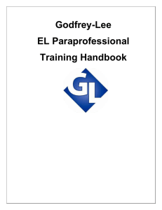 EL ParaProfessional Handbook