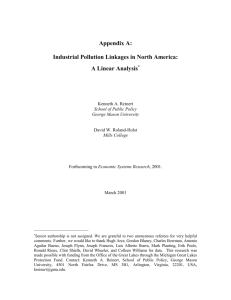 Industrial Pollution Linkages in North America