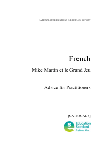 French: Mike Martin et le Grand Jeu - Practitioner Advice