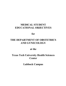 MEDICAL STUDENT - Texas Tech University Health Sciences Center