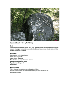 Monument of beauty on the land/Goldsworthy - Stjohns