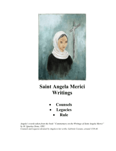 Saint Angela Merici - Ursuline Sisters of Mount Saint Joseph