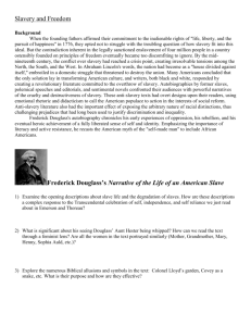 Frederick Douglass`s Narrative of the Life of an