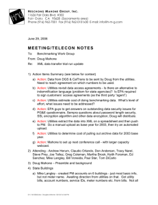 Benchmarking Work Group - Meeting Notes (Jun 29, 2006)