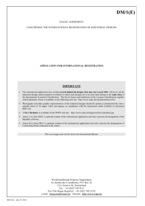 Form DM/1 (Hague System for the International Registration
