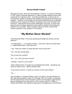 My Mother Never Worked by Donna Smith-Yackel