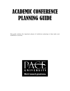 ACADEMIC CONFERENCE PLANNING GUIDE