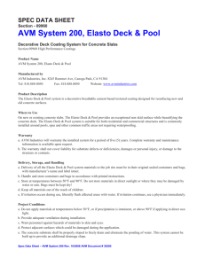 Spec Data Sheet – AVM System 200 Rev