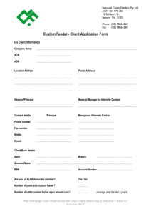 Application Form-Custom Feeder - National Cattle Feeders Pty Ltd