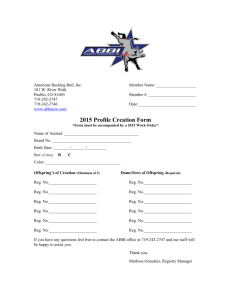 2015 Profile Creation Form - American Bucking Bull, Inc.