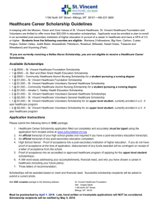 Healthcare Career Scholarship Guidelines