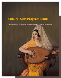 Cultural Gifts Program Guide [DOC 1.3 MB]