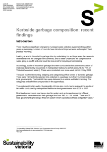 121KB Kerbside Garbage Composition Recent Findings