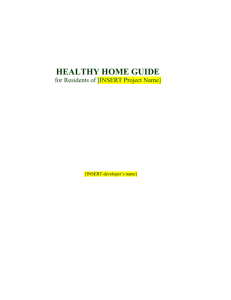 Green Manual for Residents