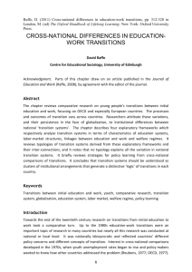 school-to-work transitions in different countries