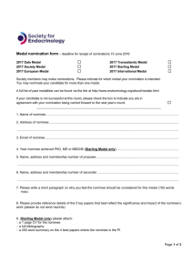nomination form (MS Word) - Society for Endocrinology